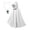 White, variant on Womens Cloak with Hoodies Victorian Suede Lace-up Hooded Cape Cloaks Halloween Party Renaissance Capelets