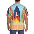 thumbnail image 3 of Sikiie Hello Summer3 Men's Wrinkle Free Untucked Cuban Shirt Business Casual Button Down Shirts Short Sleeve ShirtSmall, 3 of 5