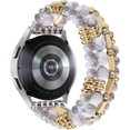 thumbnail image 5 of XIHAMA Beaded Boho Bracelet for Samsung Galaxy Watch 7/6/5/4 40/44mm Strap/Active 2 Watch 4 Classic 42mm Strap Women, 20mm Handmade Cute Elastic Crystal Beaded Bracelet, 5 of 7