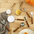 thumbnail image 1 of 8Pcs Measuring Cup and Spoon Set Stainless Steel Cup Measurement Set with Wooden Handle Portable Measuring Spoons Set Reusable Measuring Cup Spoons Kitchen Measuring Tools for Kitchen Hom, 1 of 10