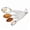 Desgin 001, variant on diollo Oval Shaped Stainless Steel Matt Finish Measuring Spoon - Set of 4