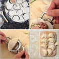 thumbnail image 4 of PULLIMORE Dumpling Maker with Rolling Cookie Cutter Tool, Stainless Steel Dumpling Mould, Pie Ravioli Dumpling Wrappers Mold Kitchen Accessories, 4 of 9