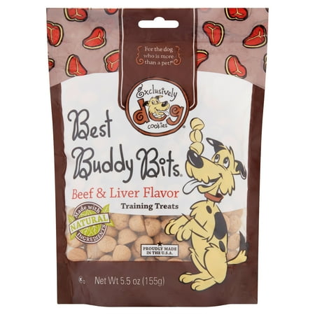 Exclusively Dog Cookies Best Buddy Bits Beef & Liver Flavor Training Treats, 5.5 (Best Dog Training Videos Reviews)