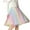 Pink, variant on Bibifish Womens Tulle Skirts Pleated Gradient Color Mesh A-Line Midi Skirts Tulle Flowy High Waist Slim Fit Casual Daily Wear Skirts