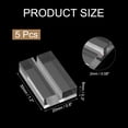 thumbnail image 2 of Uxcell 5Pcs 30 x 20 mm Acrylic Place Card Holders Clear Card Holder Stand Clear, 2 of 5