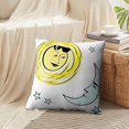 thumbnail image 4 of LALILO Throw Pillow Covers Sun With Sunglasses And Moon Art Cushion Cover 18" x 18", 2 Pack, 4 of 6