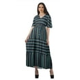 thumbnail image 1 of Moomaya Robe d'Été en Coton Slub Imprimée pour Femmes Grande Taille Robes pour Dames, 1 of 4