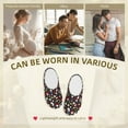 thumbnail image 7 of Haiem Rose Rabbit Print Women's Fuzzy Memory Foam House Slipper Cozy Home Footwear Non-slip Winter Slippers-44/45, 7 of 7