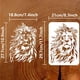 thumbnail image 2 of Plantilla de león tribal para pintar (29,7 x 21 cm). Plantilla grande de dibujo de león. Plantilla de plástico PET con temática animal., 2 of 9