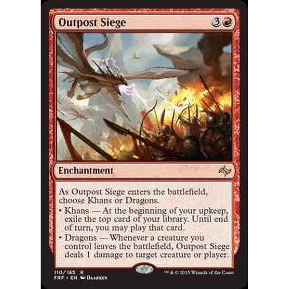 MtG Fate Reforged Rare Outpost Siege (Foil) #110