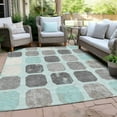thumbnail image 4 of Dalyn Rugs Machine Washable Indoor/Outdoor Chantille Teal 3' x 5' Rug, 4 of 9