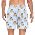 thumbnail image 2 of FORMRS Mens Swim Trunks Mesh Liner Quick Dry Casual Beach Board Shorts with Pockets, Sizes S-2XL, Blueberry Pancake Pattern, 2 of 9