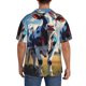 thumbnail image 3 of Fotbe Colorful Cow Pasture Camisa Estampada de Manga Corta para Hombre, Casual de Verano, Estilo Playero, Sin Arrugas-4X-Large, 3 of 5
