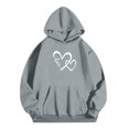 thumbnail image 3 of XXWXYD Youth Hoodie Sweatshirt Boys Girls Fleece Pullover Top Fashion Kids Teen Casual Winter Warm Cozy Loungewear Streetwear Everyday Outerwear, 3 of 7