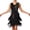 Green, variant on Womens Dresses Vintage Tassel 1920s Flapper Fringe Mini Dress Sleeveless V Neck Sequin Dance Dress for Women Retro Gatsby Cocktail Dresses L