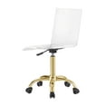 thumbnail image 5 of Ebbe Gold Office Chair - 5-Star Stainless Steel Base, Wheel Castors, Armless, 5 of 9