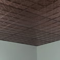 thumbnail image 5 of FASÄDE Traditional 10 Decorative Vinyl 2ft x 2ft Lay in Ceiling Panel in Oil Rubbed Bronze(5 Pack), 5 of 5
