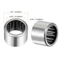 thumbnail image 2 of Uxcell SCE99 Needle Roller Bearings, Drawn Cup Open End 9/16" Bore 3/4" OD 9/16" Width 2pcs, 2 of 5