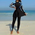 thumbnail image 2 of MuXiKeJi Clothes Swimwear for Women Arabic Modest Swimsuits Long Sleeves Sun Porotection Full Cover Bathing Suits, 2 of 4