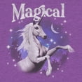 thumbnail image 2 of Girl's Lost Gods Magical Unicorn Graphic Tee Purple Berry X Large, 2 of 4