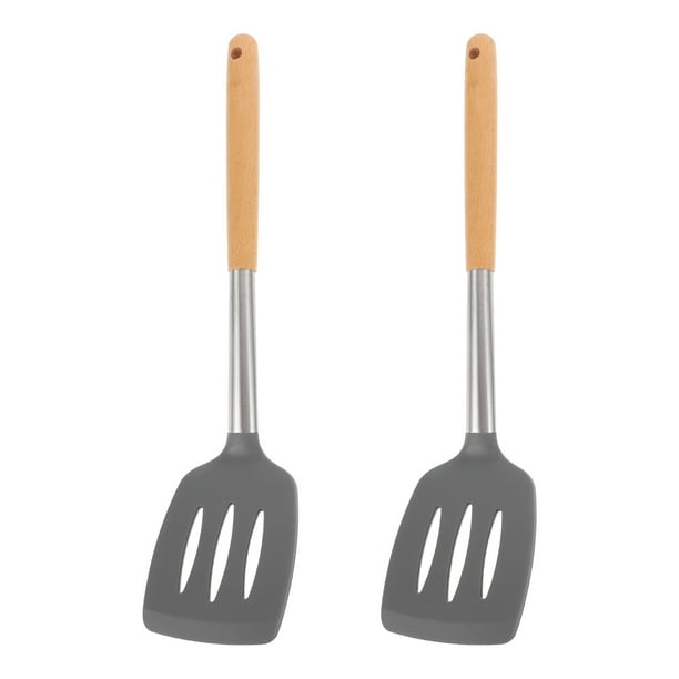 EeaseMX 2 palas de silicona para cocina, hogar, restaurante, utensilios de cocina (gris)