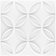 thumbnail image 2 of Art3d Interlocked Circles Design in White 19.7 in. x 19.7 in. PVC 3D Wall Panel (12-Pack), 2 of 6