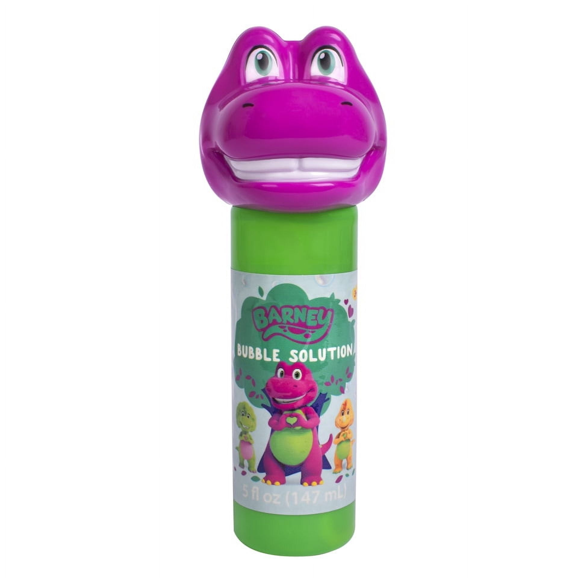 Barney Bubble Solution Bottle, Children Ages 3+