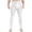 White, variant on Mens High Waist Stirrup Compression Pants Tights Training Leggings Gym Yoga Workout Pants Grey XL