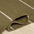 thumbnail image 5 of Rugs USA Nightwalk Striped Wool Area Rug, 5' x 8', Nightwalk Olive Green, 5 of 8