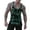 Vert, variante sur Débardeurs Sans Manches Ajustés pour Hommes à Col Ras du Cou, Graphiques, Décontractés pour l'Entraînement, T-Shirt de Musculation, Légers, Athlétiques, pour le Gym