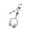 A, variant on Innovative Gradient Designs Keyring Music Lover Accessory Sturdy Alloy Acrylic Construction Multipurpose Gifts