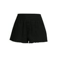 thumbnail image 5 of No Boundaries Juniors Smocked Waist Shorts, Sizes XS-3XL, 5 of 5