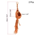 thumbnail image 2 of Uxcell 16.5" Macrame Hanging Planter Indoor Air Plant Holder, Khaki 2 Pack, 2 of 5