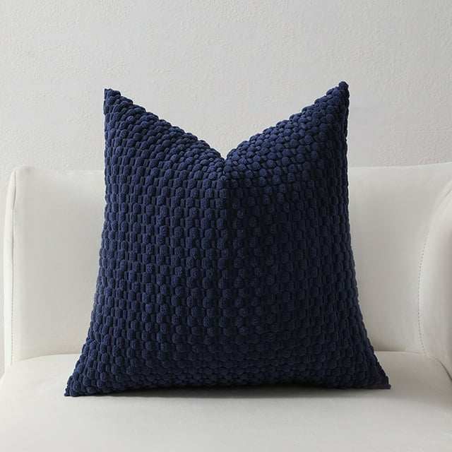 UsRHHA Woven Texture Pillowcase, Breathable Face Friendly Pillow Cover, Decorative Envelope Closure Standard Size Pillow Sham