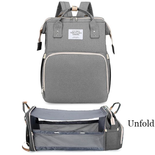 Mochila plegable portátil para mamá, bolso de viaje de gran capacidad para viaje, para cuna, 2022