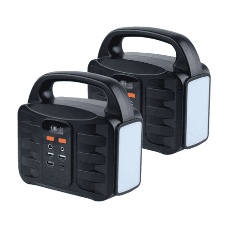 2Pack Portable Power Stationwith 110V/150W AC Outlet, 155Wh 42000mAh Solar Generator for Outdoors Camping Travel