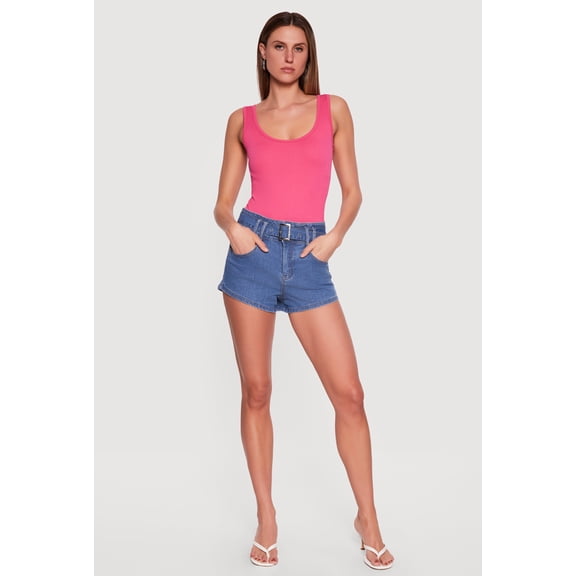 Women's Almost Famous Denim Shorts with Belt