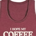 thumbnail image 3 of Instant Message - Hope My Coffee Kicks In - Women's Racerback Tank Top, 3 of 6
