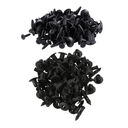 

100Pcs Plastic Rivets Retainer Clips Hole Dia for Car Bumper 8mm & 6mm