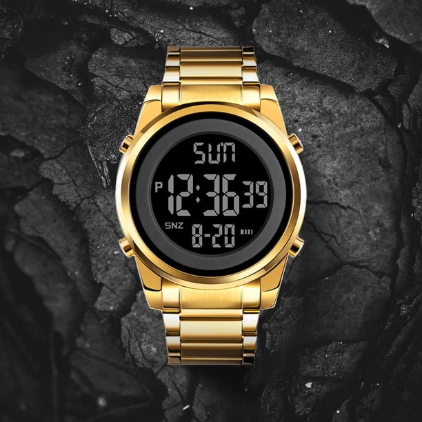 Reloj Digital Deportivo para Hombre, Resistente Al Agua y con Pantalla Luminosa, Ideal para Senderismo, Camping, Correr, Nadar y Otros Deportes.