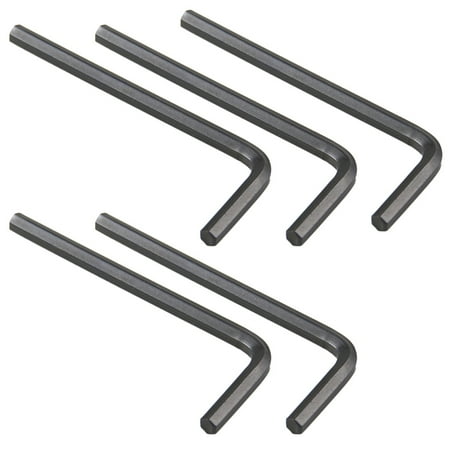 

5pcs 6mm Carbon Steel L Shaped Hexagon Hex Allen Key Wrench L Type Key Spanner Repair Hand Tool (Black)