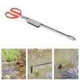 thumbnail image 6 of Fish Tongs, Crab Tongs Plastic?Handles Stainless Steel Slot Tip Design Heat Resistant  For Fishing Ground For Outdoor Bend Mouth, 6 of 8