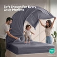 thumbnail image 6 of 4 Piece Full Deep Pocket Bed Sheet Set, 16 Inches, Premium Microfiber Sheets - Grey, 6 of 7