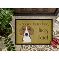 thumbnail image 3 of Caroline's Treasures BB1487JMAT Beagle Spoiled Dog Lives Here Door Mat, Indoor Rug or Outdoor Welcome Mat 24x36 Doormat, 3 of 4