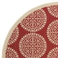 thumbnail image 5 of SAFAVIEH Outdoor LND176Q Linden Collection Red / Creme Rug, 5 of 7