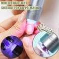 thumbnail image 2 of Lámpara LED pequeña para uñas, minisecador de uñas UV para esmalte de uñas en gel, linterna portátil para manicura en color negro, 2 of 5