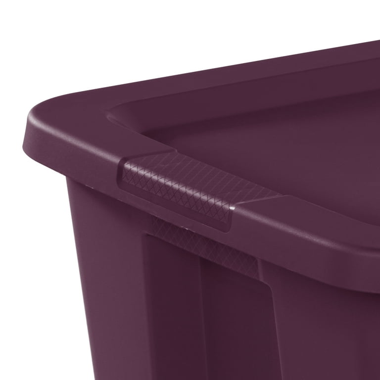 Sterilite 18 Gallon Storage Tote - Royal Purple / Black, 18 gal - Harris  Teeter