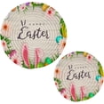 thumbnail image 7 of SKYSONIC Easter Rabbit Ears Pot Holders Trivets, 2 Pcs Heat Resistant Trivets,Egg Hunt Flowers Cotton Thread Weave Mats for Hot Pads Pans Pot Bowl Teapot for Kitchen Decor, 7 of 7
