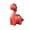 Red, variant on Green Inertial Stretching Long Neck Dinosaur Toy For Kids Parent Child Baby Collision Deformation