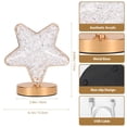 thumbnail image 2 of Star Table Lamp, Stepless Dimmable Touch Lamp with 3 Colors, Crystal Star Light Bedside Lamp for Nightstand Desk Bedroom Living, 2 of 5